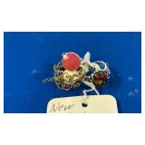 Three sterling rings