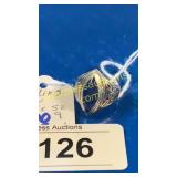 Sterling/lapis size 9 ring