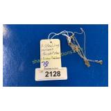 2 sterling necklaces-one peridot stone, one