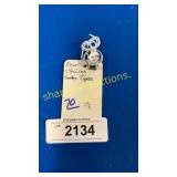 Sterling smoky topaz size 8 ring