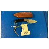 Hand made knife with sheath