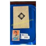 Babe Ruth baseball card, big league baseball book