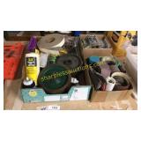 Wheels, woodworking pegs, screws, sandpaper