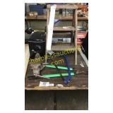 Vice, hedge trimmer, step stool, cooling system