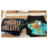 Size XL tshirts, baby onesie, size XL pants