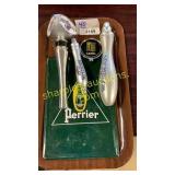 Michelob beer tappers, Perrier sign, limon tapper