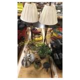 Lamps, artificial plants