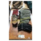 Lamp, gloves, blanket