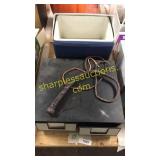 Cooler, wipe, vcr tape case