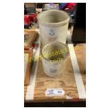 Western stoneware crock, redwing 3 gallon crock