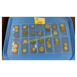Assorted foreign coins