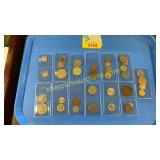Assorted foreign coins