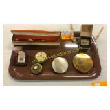 Vintage compacts, Alsten ring, Bulova watch