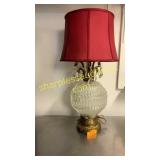 Two Vintage lamps with shades (QTY X 2)