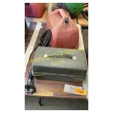 Gas can, tool box, misc