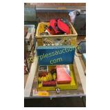 Wire, knee pads, assorted hardware, misc