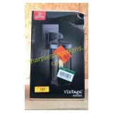 Globe vintage outdoor wall mount - black