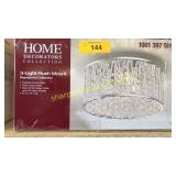Home decorators 3 light flush mount - chrome