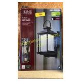 Home decorators portable exterior LED wall lantern