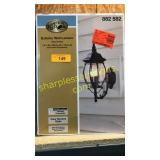 Hampton bay exterior wall lantern - black