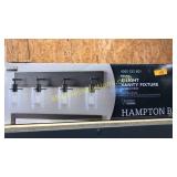 Hampton bay 4 light vanity fixture - espresso