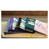 4 five star plastic binders, student planner