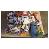 Erasers, pencil case, school items