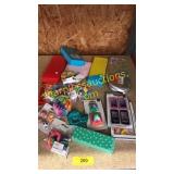 Erasers, pencil cases, tape