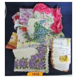 Vintage box lot of high end handkerchiefs