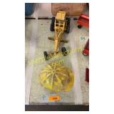 Tonka metal  road grader, Tonka kids hardhat