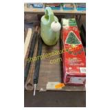 Fiber optic Christmas tree, umbrellas