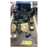 RCA camcorder, camera lenses, vintage camera