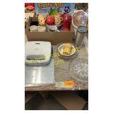 Food processor, waffle maker, mugs, bowls
