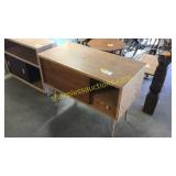 Wooden table cabinet with drawers