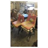 Stacks of youth chairs