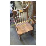 Wooden rocking chair