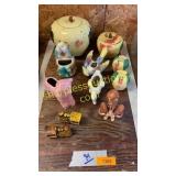 Planters, s&p shakers, jars