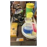 Mixer, Tupperware, electric knife
