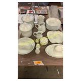 Pfaltzgraff cannisters, plates, pitchers