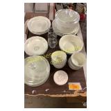 Pfaltzgraff plates, pans, bowls, glasses