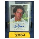 Autographed card, Tom Wopat.  Pop Century.  (Leaf