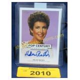 Autographed card, Helen Reddy.  Pop Century.