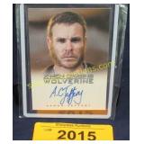 Autographed card, Aaron Jeffery   Wolverine