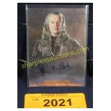 Autographed card, John Noble (Topps Chrome.