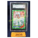 Graded 1886 Topps Dan Marino Football Card