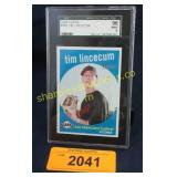Graded 2008 Topps Tim Lincecum Baseball Card