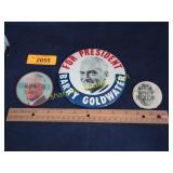 Vintage Nixon and Goldwater political advertising