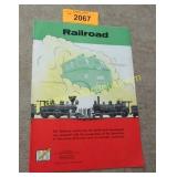 Vintage railroad train book.  1954 Field