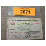 Vintage 1921 railroad train employee dispatcher