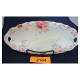 Vintage hand painted KPM celery tray